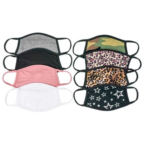 4-Pack: Fabric Non-Medical Face Masks