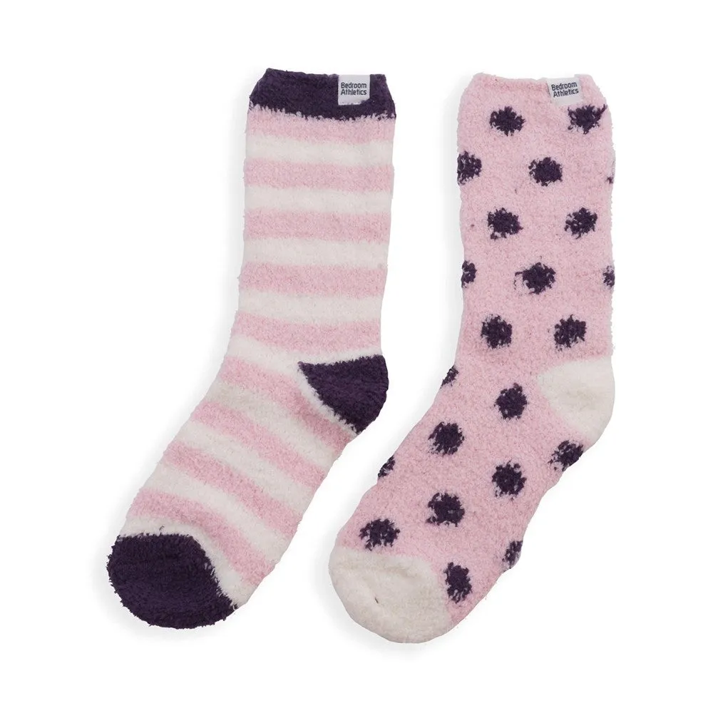 Aria - 2-Pack Cosy Socks - Chalk Pink