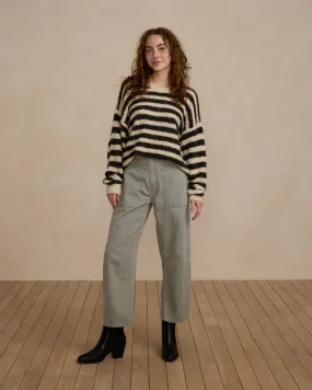 Aspen Sweater | Fuzzy Stripe