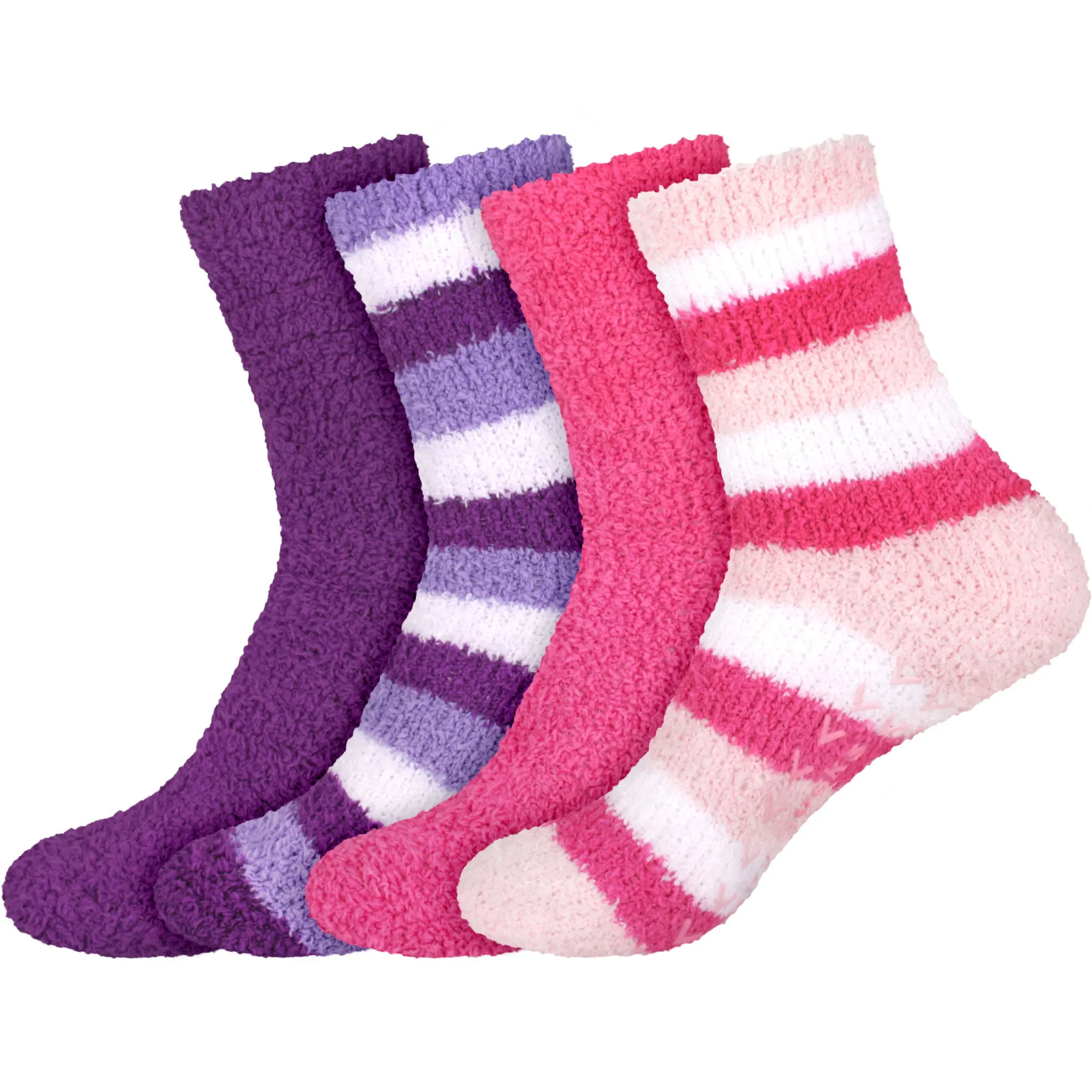 Assorted Fuzzy Non-Skid/Stripe/Solid Home Socks