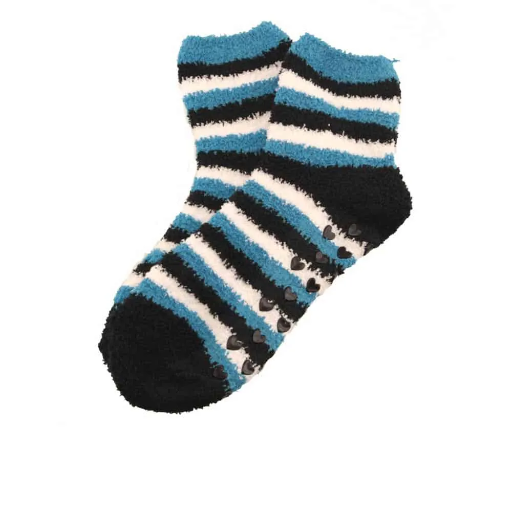 Assorted Fuzzy Non-Skid/Stripe/Solid Home Socks