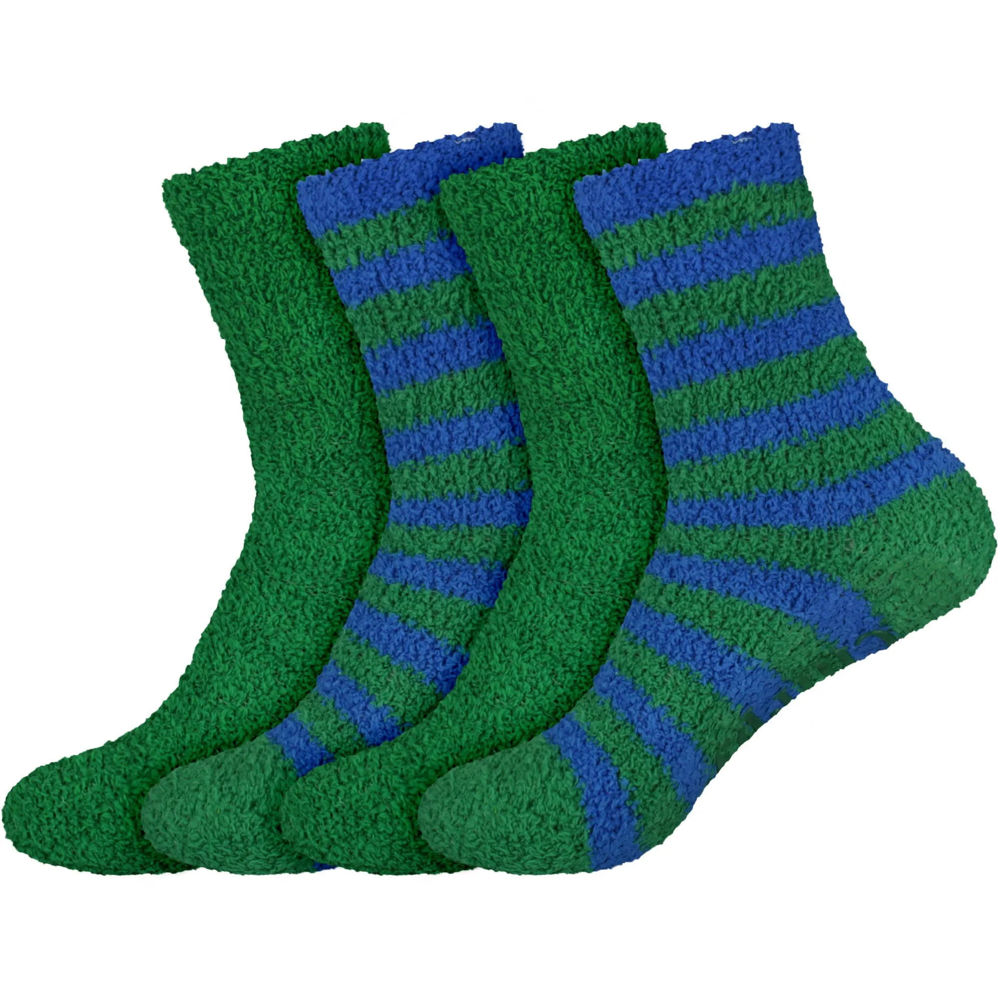 Assorted Fuzzy Non-Skid/Stripe/Solid Home Socks