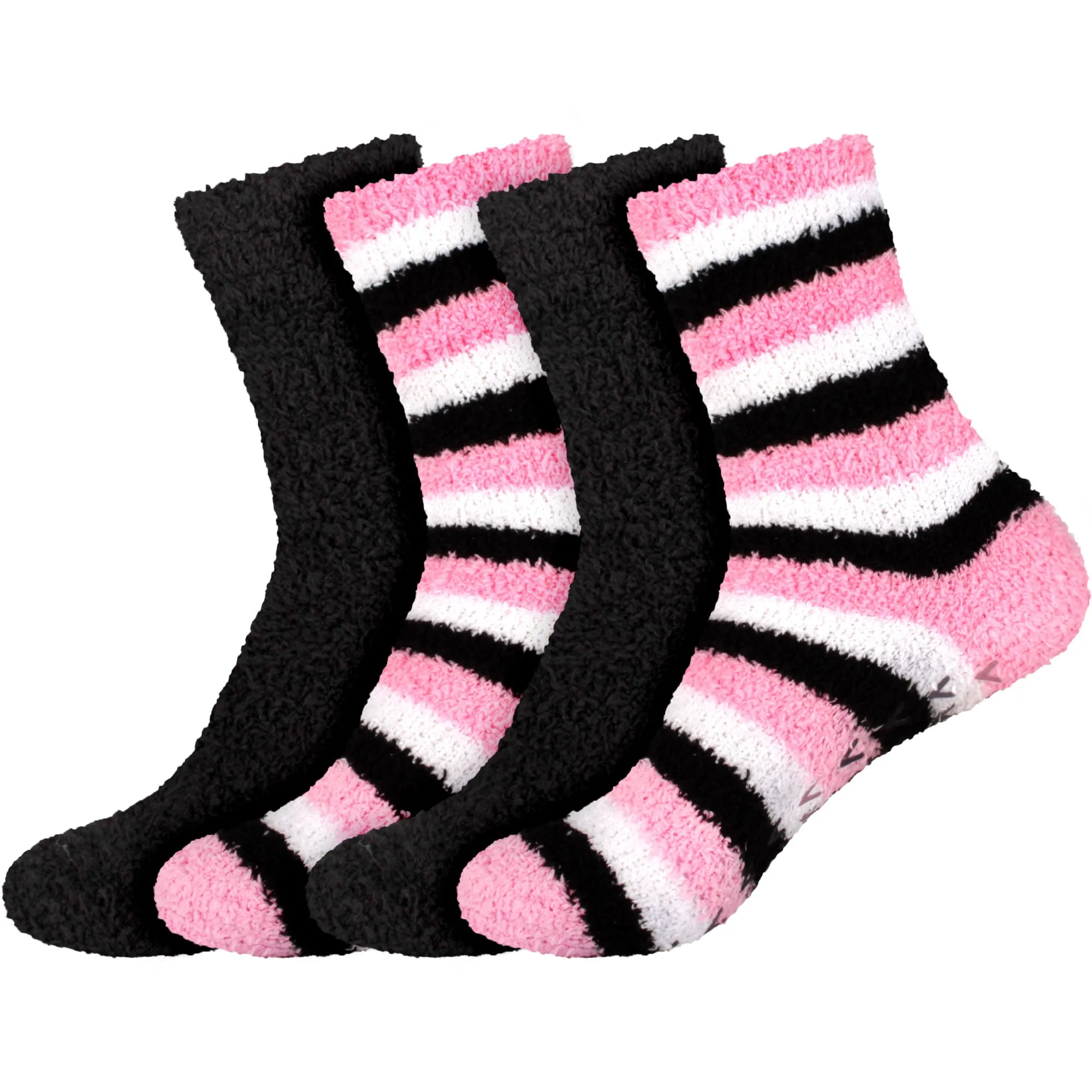 Assorted Fuzzy Non-Skid/Stripe/Solid Home Socks