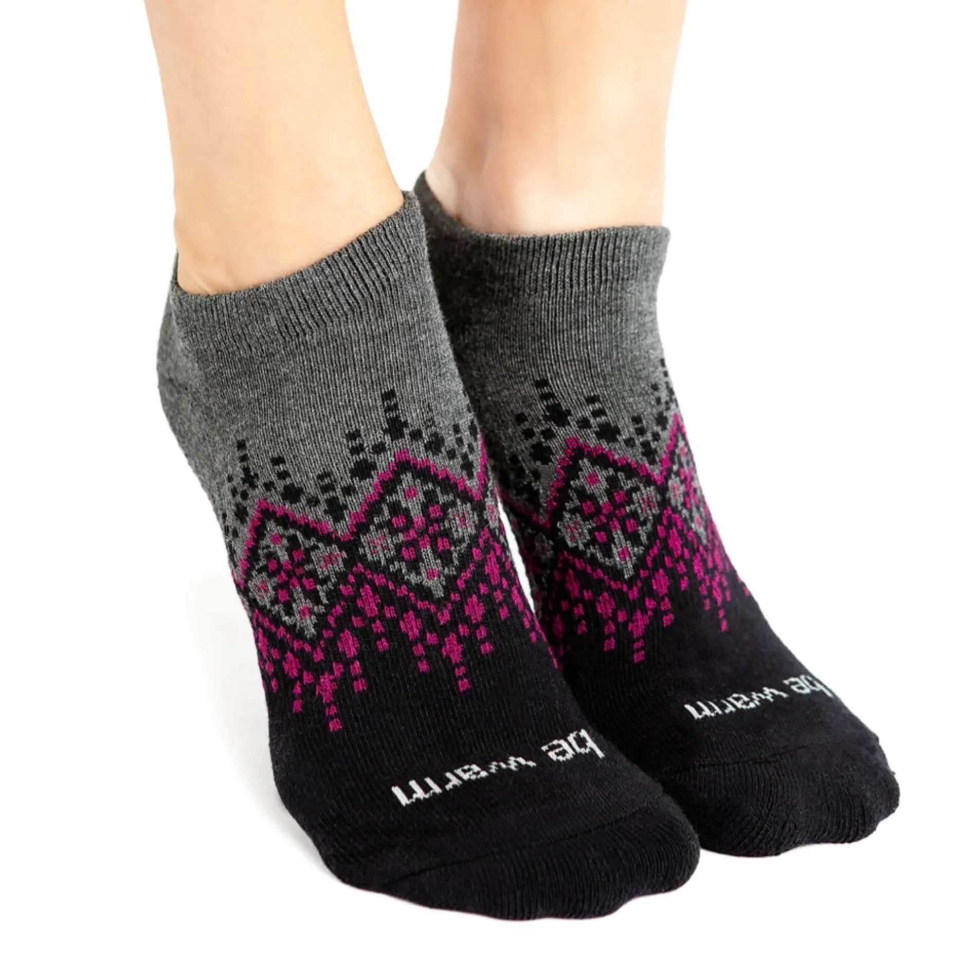 Be Warm - Black Grip Socks (Barre / Pilates)