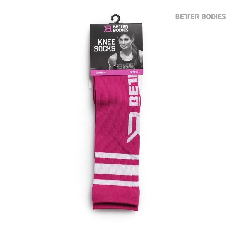 Better Bodies Knee Socks - Hot Pink