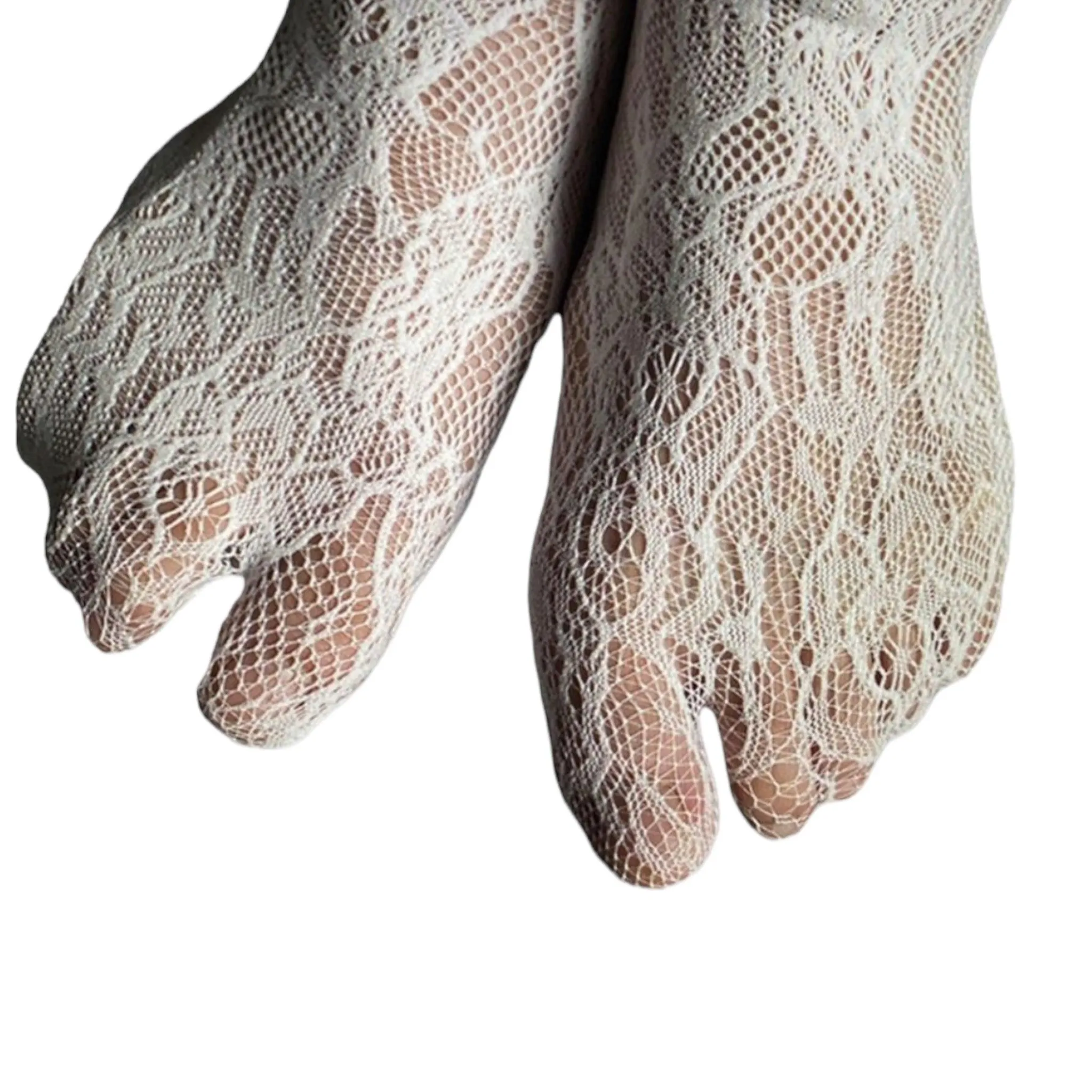 Black Lace Tie Stocking Socks