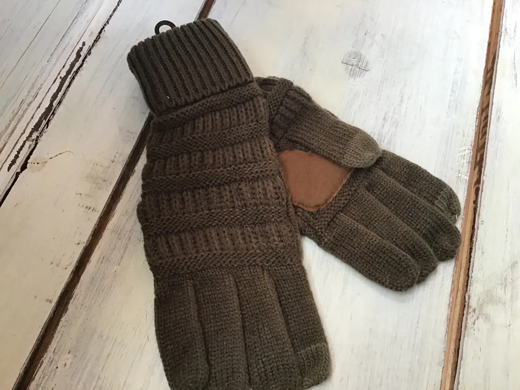 CC Olive Touchscreen Gloves