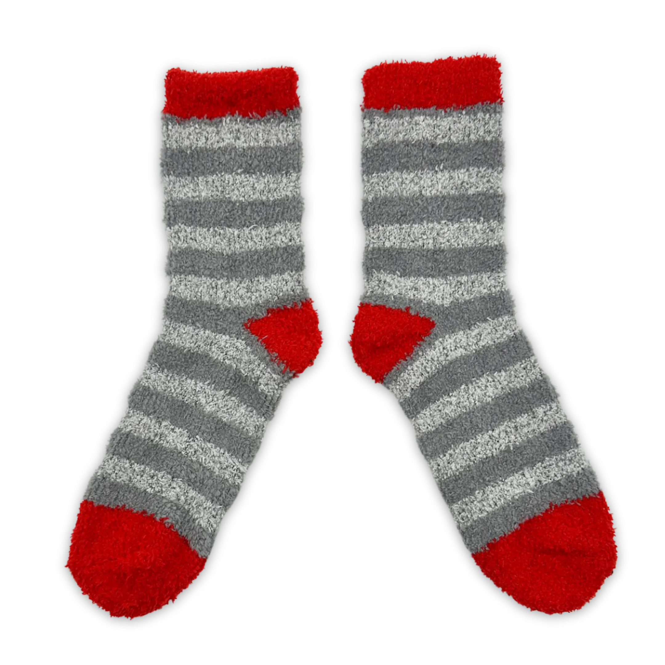 Chill Holiday Stripes 3-Pack Fuzzy Crew Socks