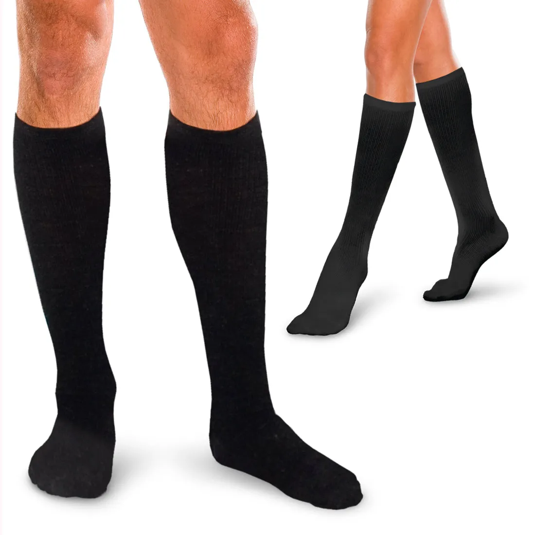 Corresport Sock 10-15 MMHG Black X-Large - One Pair (#16729)