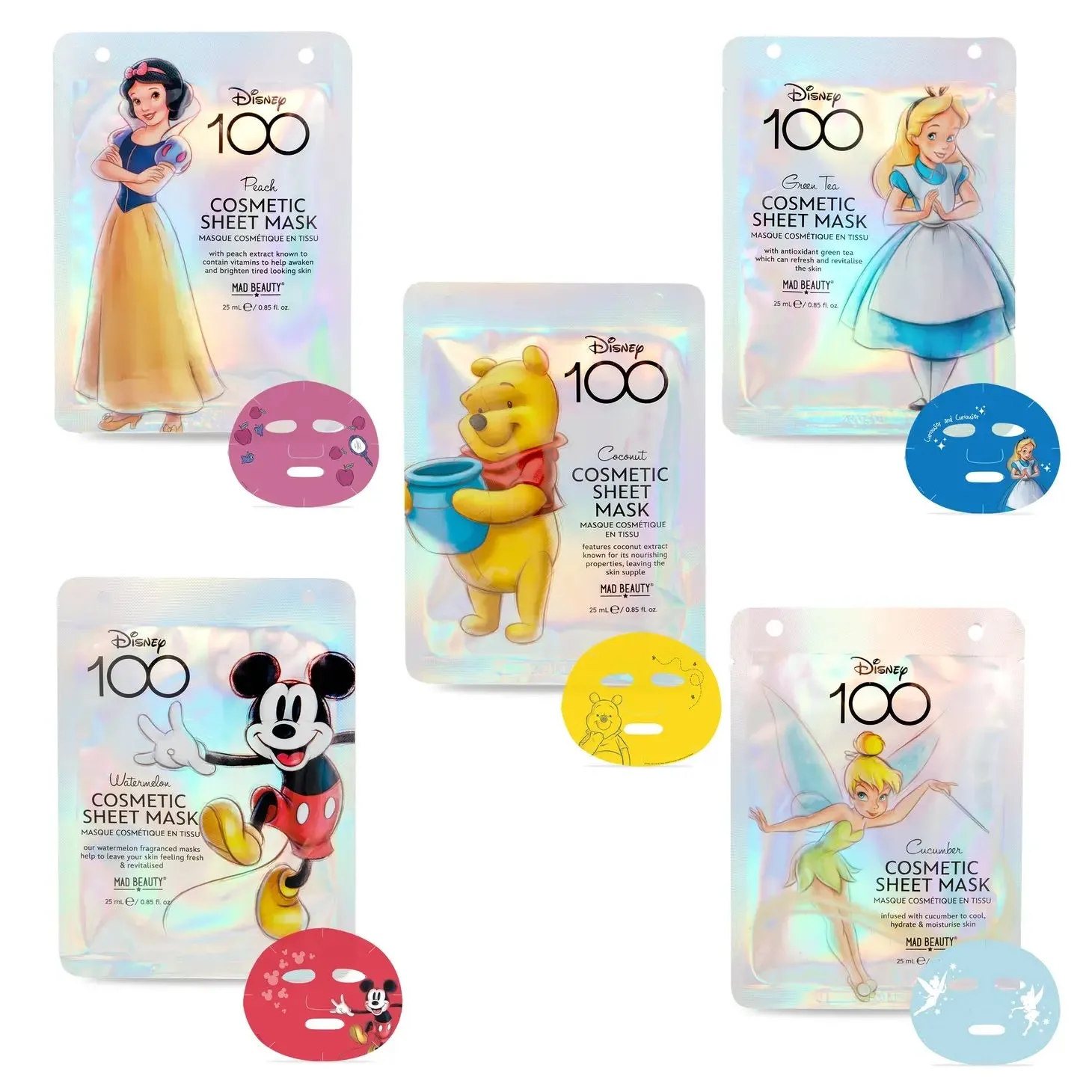 Disney 100 Face Mask Collection (5pc)