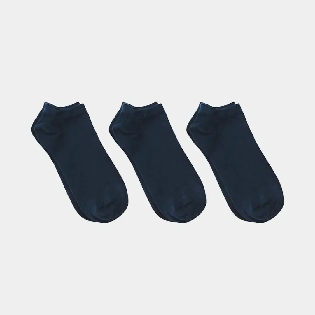 Everyday Adult Lightweight Ankle Socks - 98% Organic Cotton