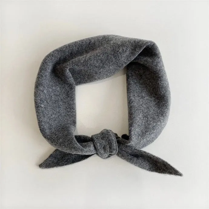 Fuzzy Wool Cravat Scarf