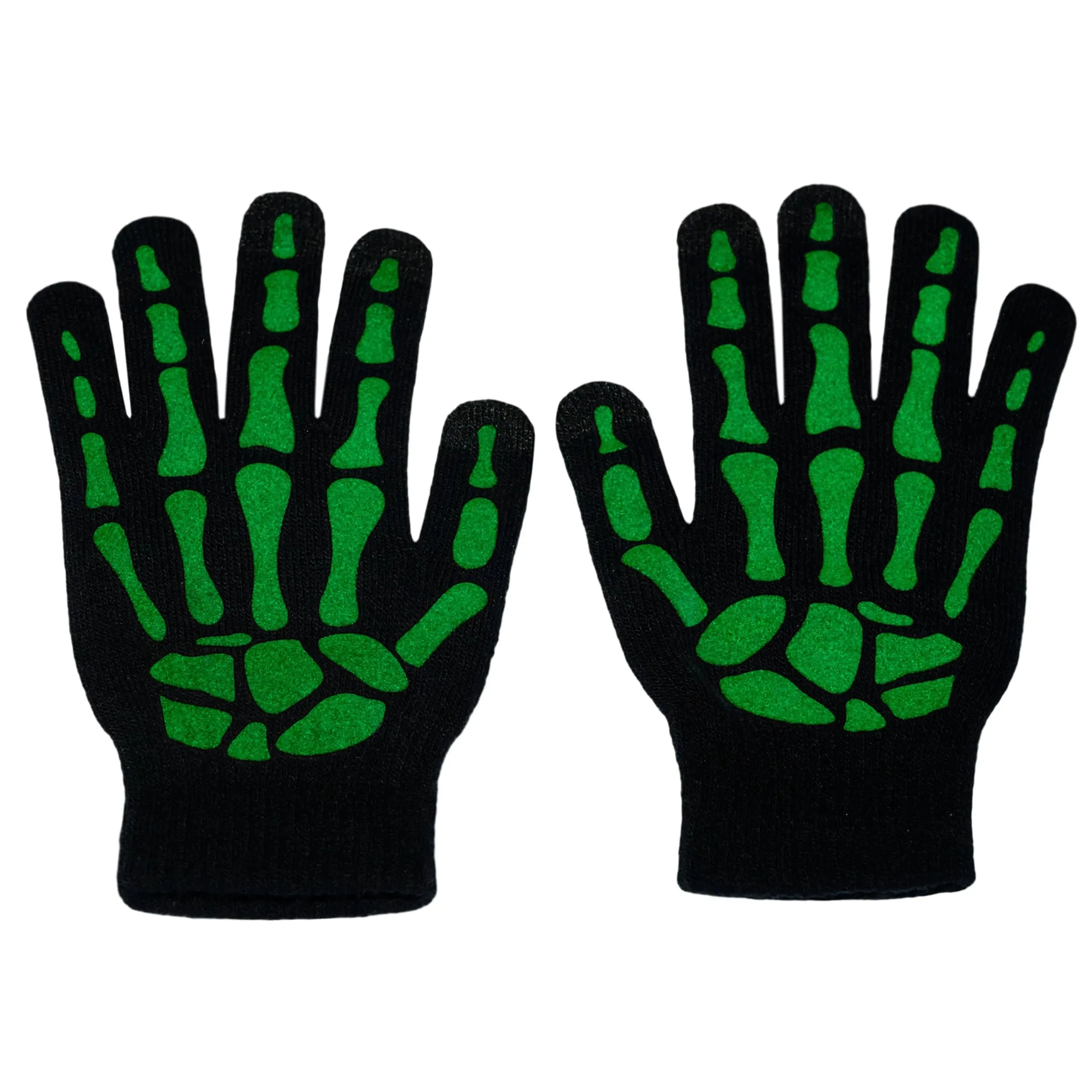 Halloween Skeleton Gloves with Touchscreen for Adults, Kids