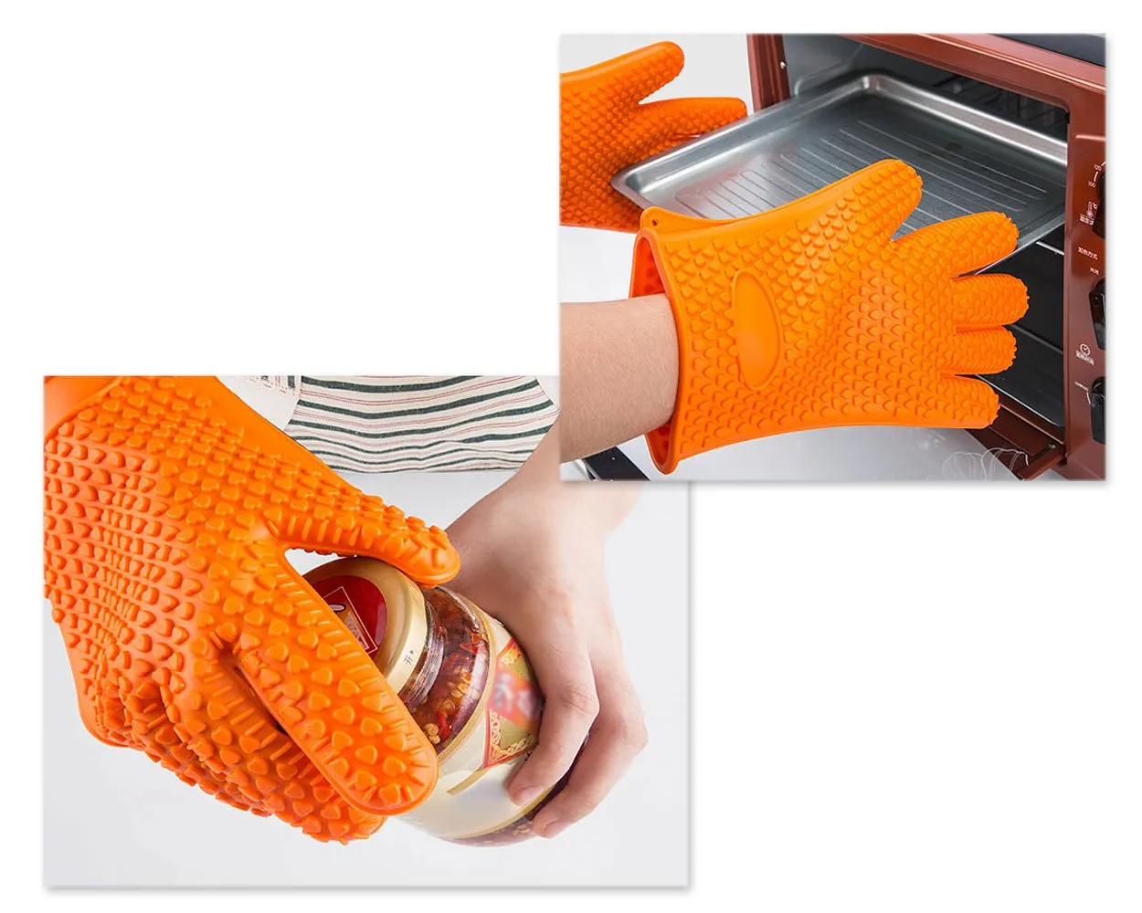 Heat Resistant Silicone Glove for Cooking