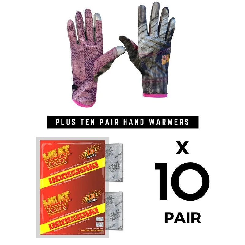 Ladies Glove   (10) Pair Hand Warmer Combo