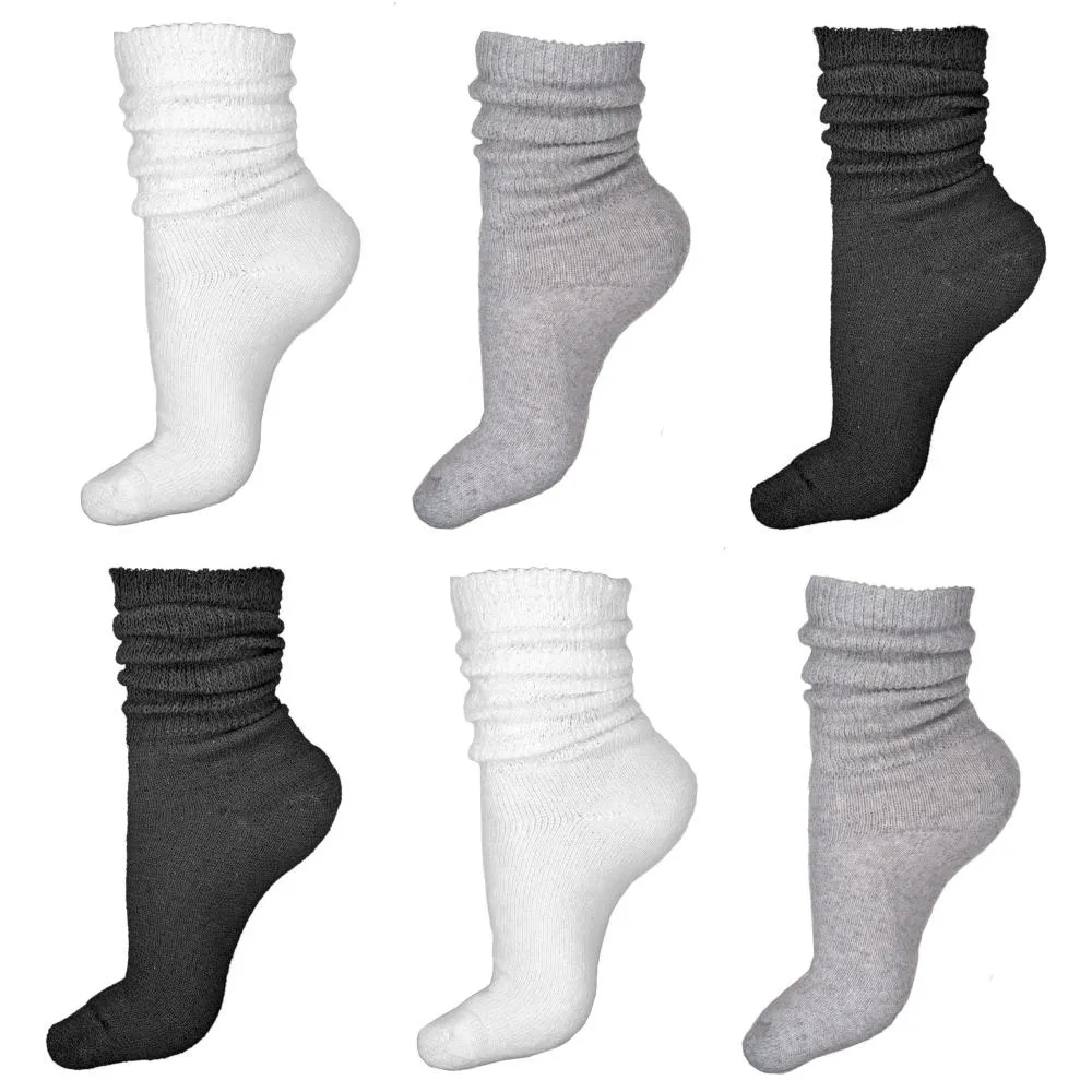 Lightweight Slouch Socks, Crew Length