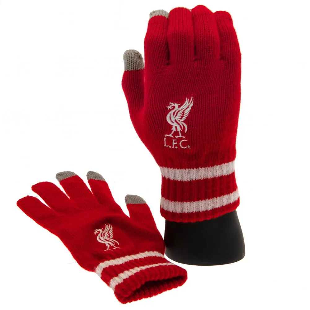 Liverpool FC Touchscreen Knitted Gloves for Youths