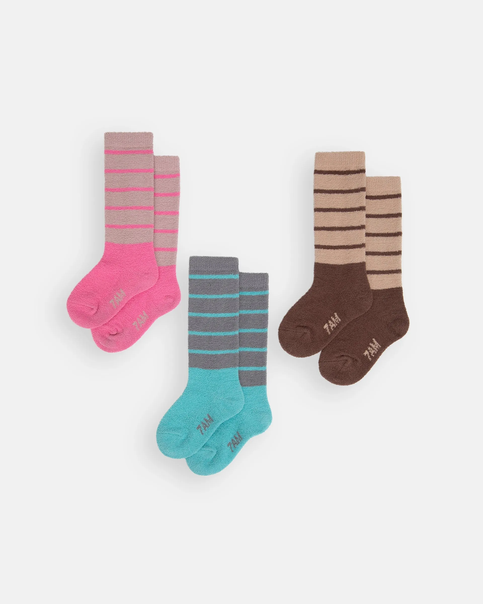 Longs Striped Socks - Fuzzy