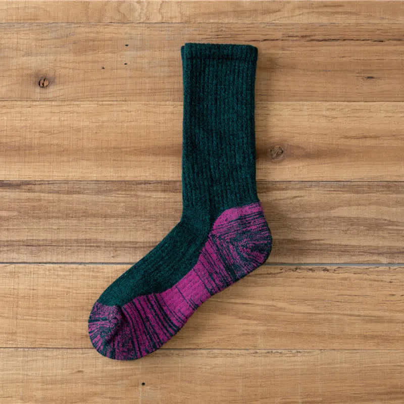 Men's Fancy Abstract Pattern Warm Crew Socks