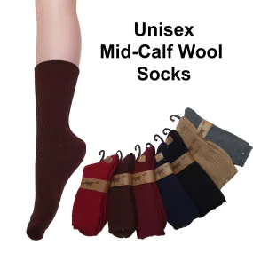 Mid Calf Wool Socks (Unisex) / Mid Calf Winter Socks