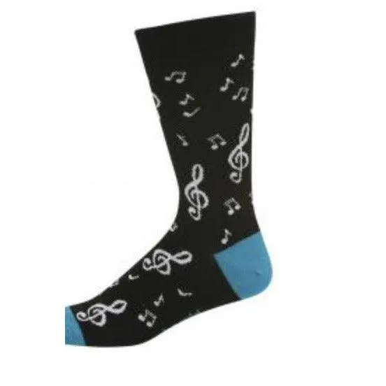 Music Notes Bamboo Socks - Men and Women