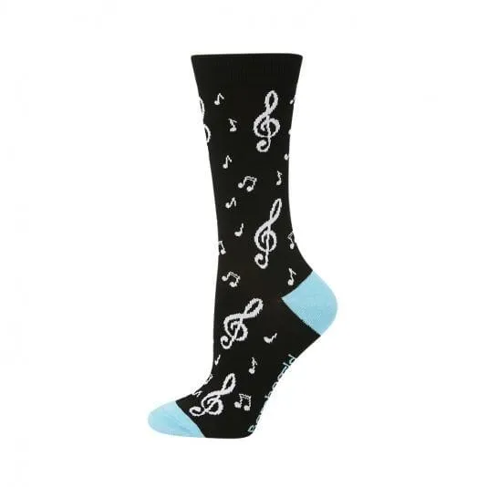 Music Notes Bamboo Socks - Men and Women