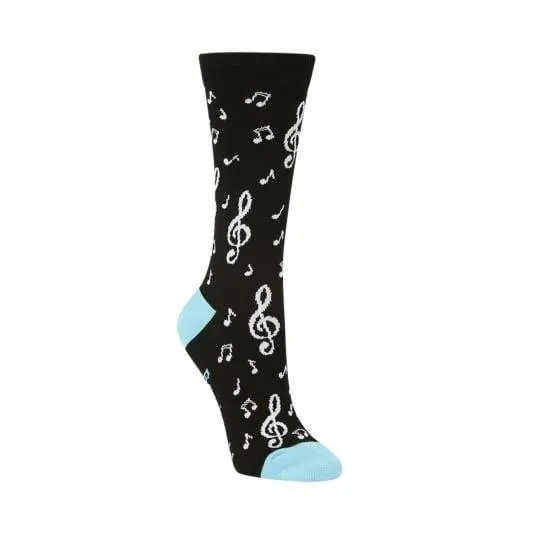 Music Notes Bamboo Socks - Men and Women