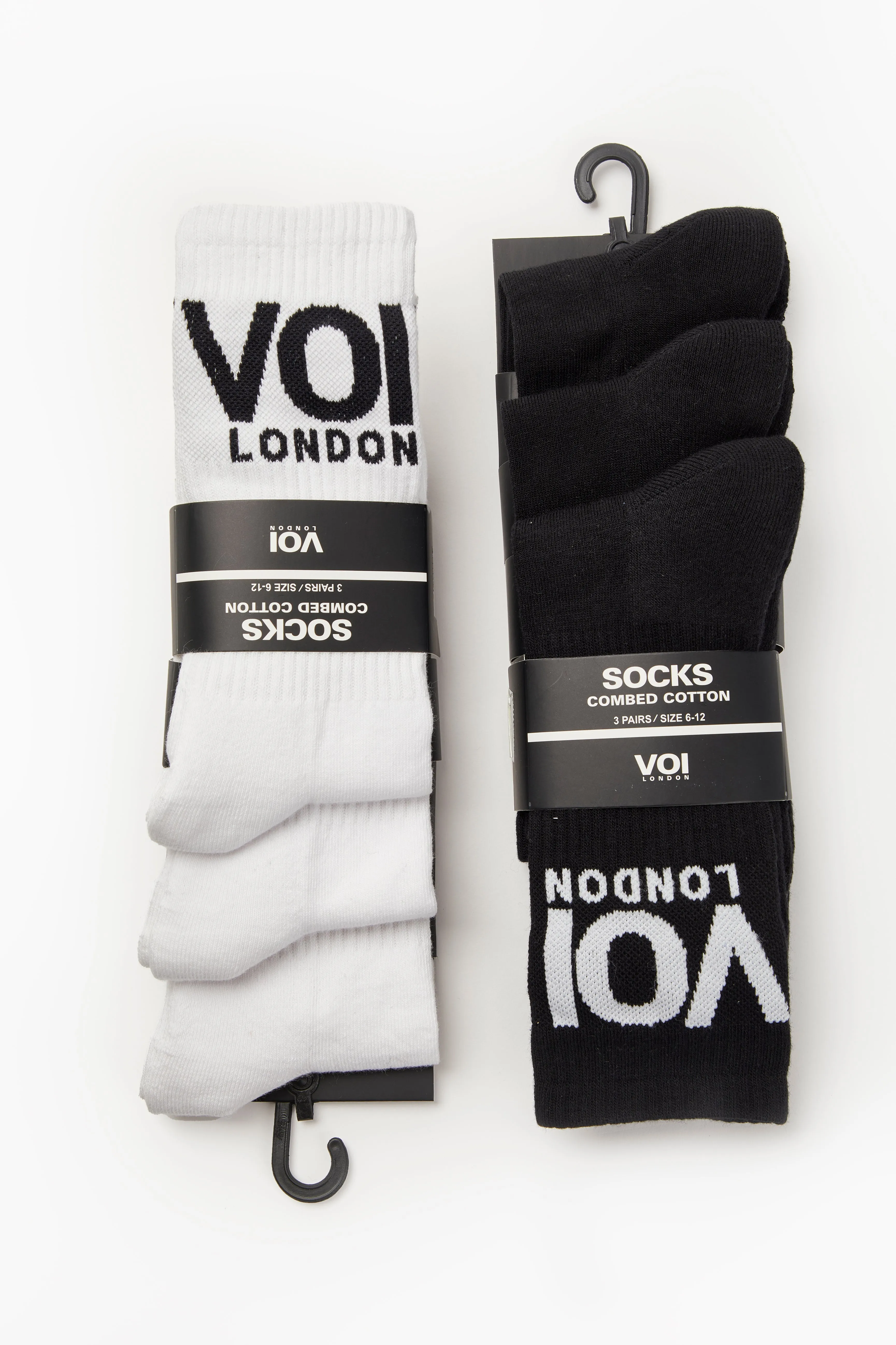 Richborne 3 Pack Socks- Black