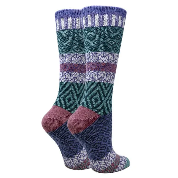 Sophia - Women's Fuzzy Crew Socks