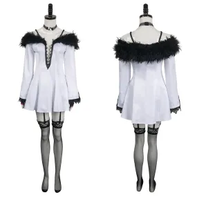 Tekken 8 Lili Women White Set Party Carnival Halloween Cosplay Costume