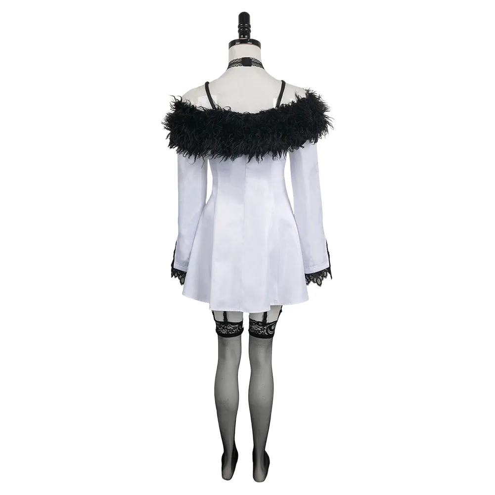 Tekken 8 Lili Women White Set Party Carnival Halloween Cosplay Costume