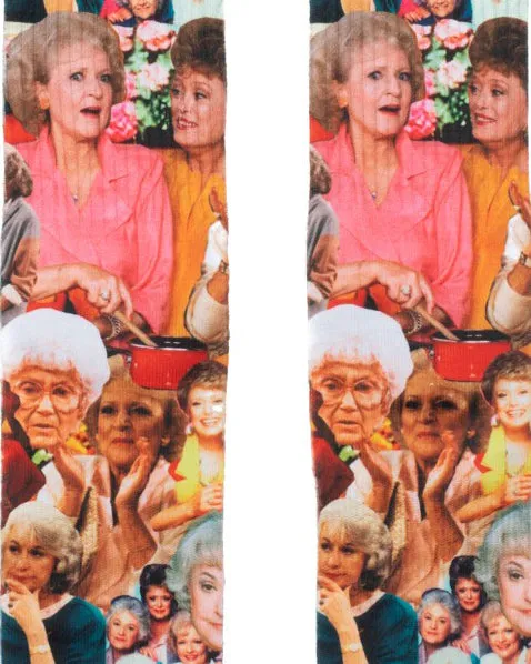 The Golden Girls Expressions Photo Collage Sublimated Crew Socks