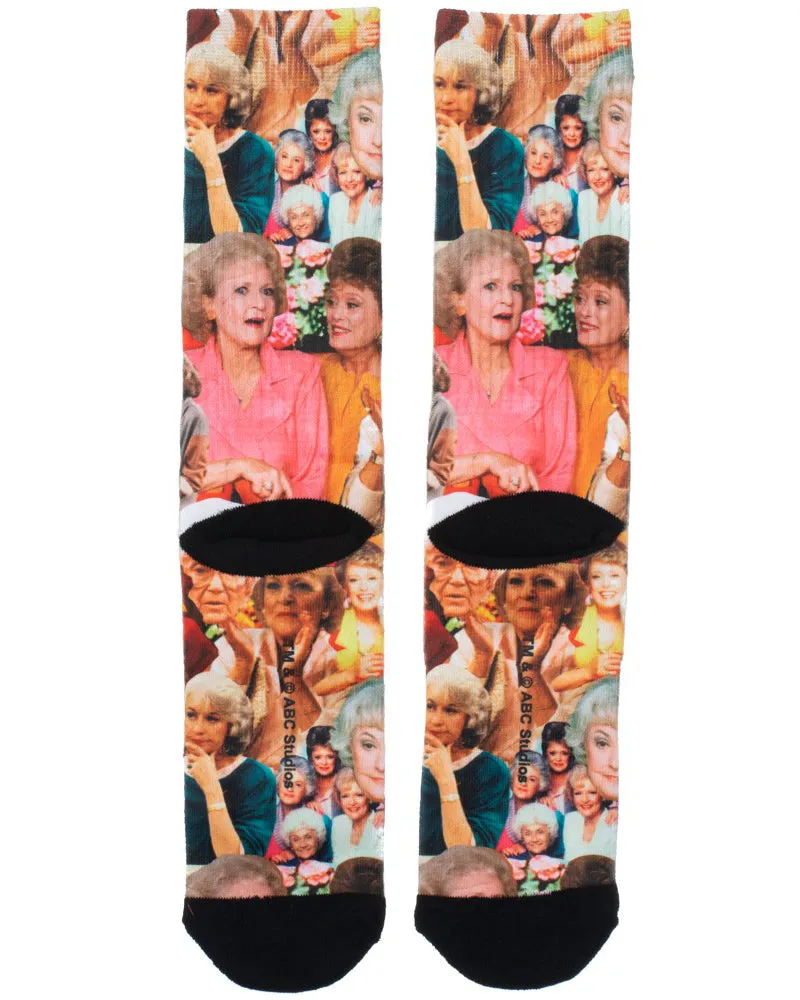 The Golden Girls Expressions Photo Collage Sublimated Crew Socks