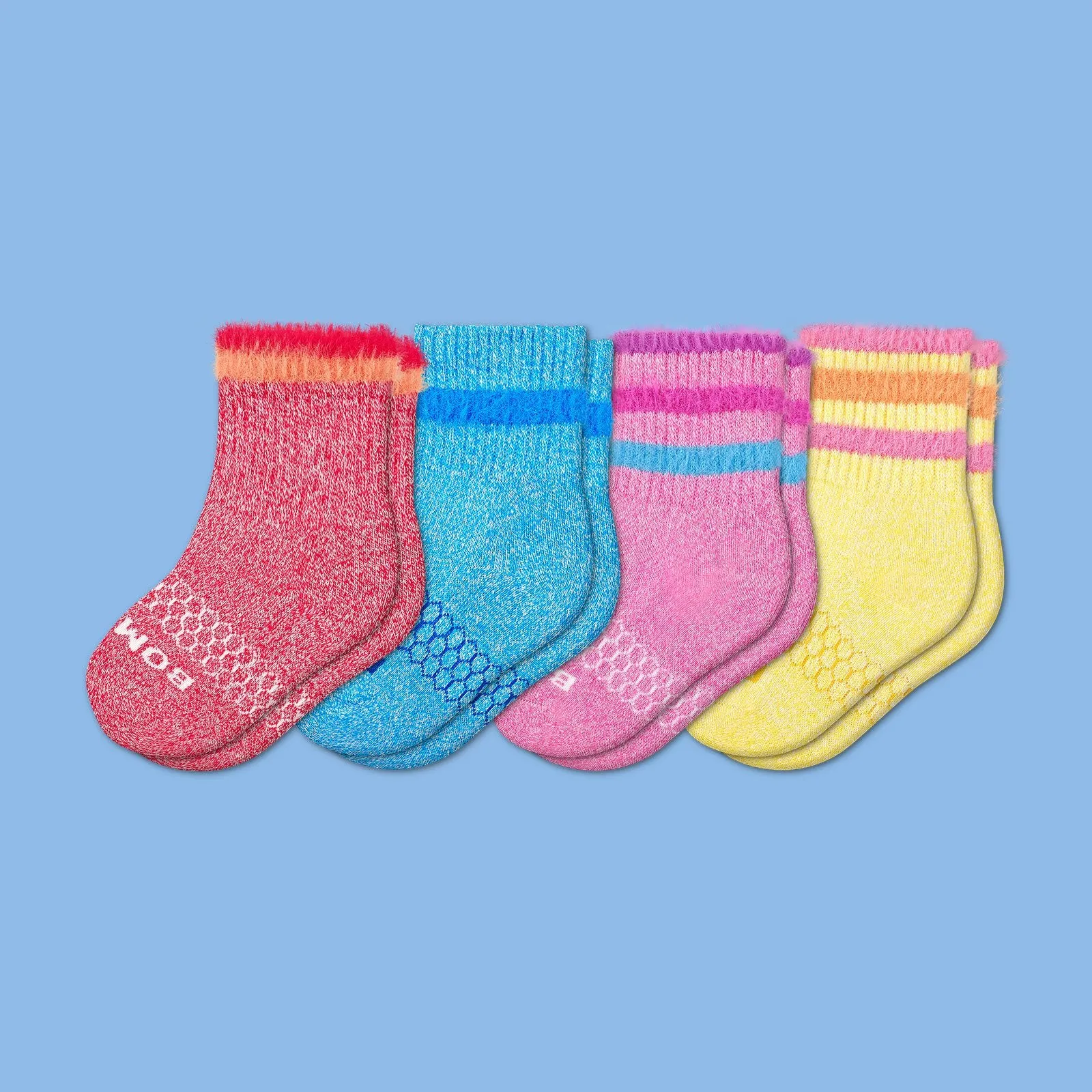 Toddler Sesame Street Fuzzy Calf Sock 4-Pack