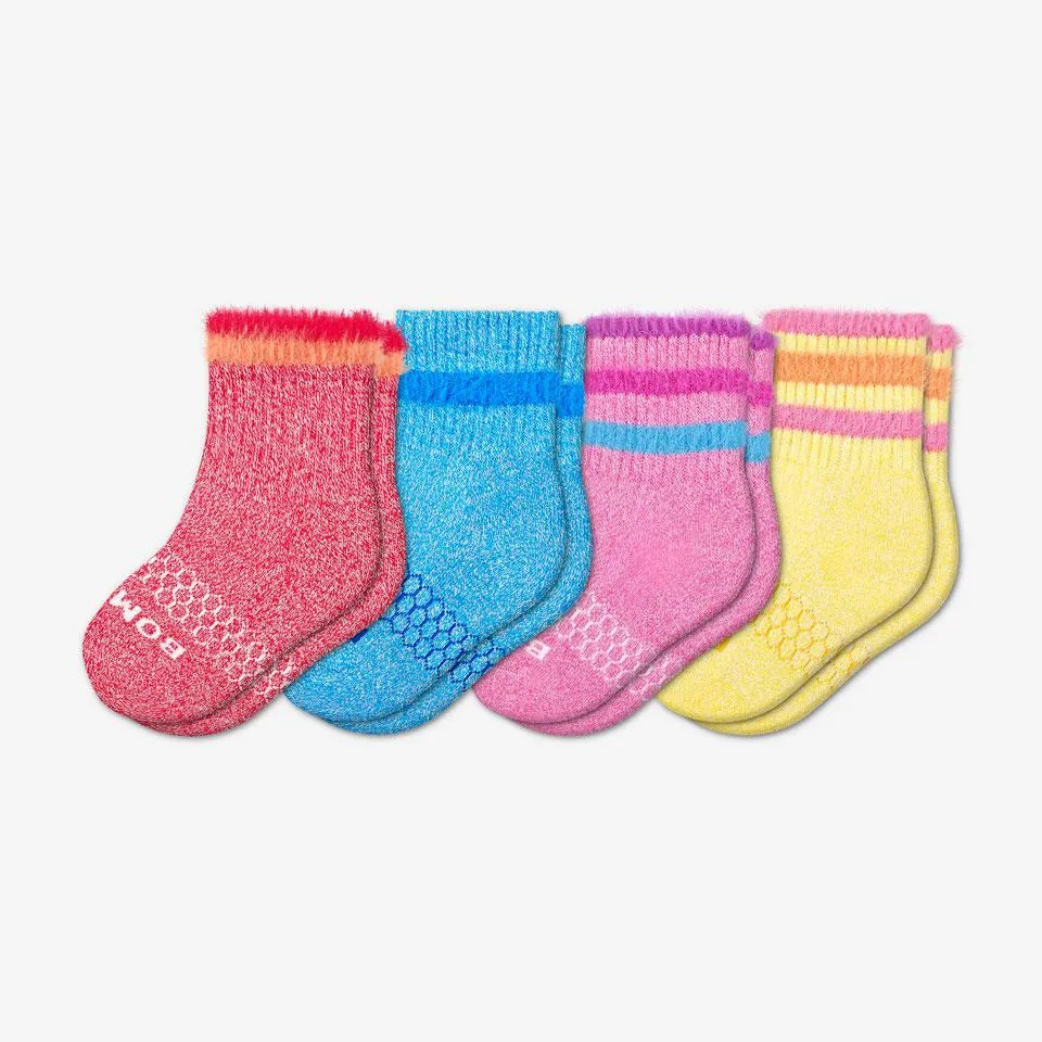 Toddler Sesame Street Fuzzy Calf Sock 4-Pack