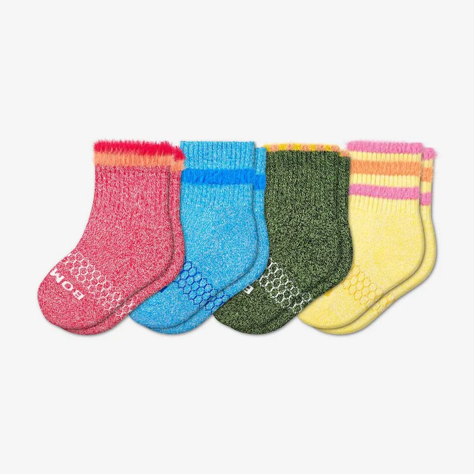 Toddler Sesame Street Fuzzy Calf Sock 4-Pack