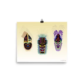 TRIBAL MASKS Poster