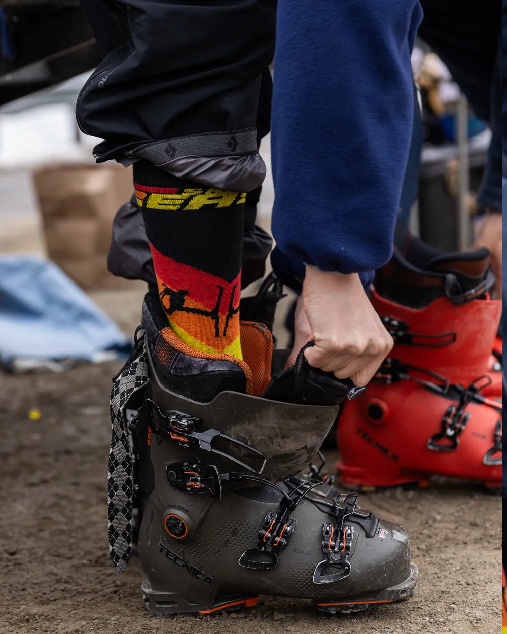 Upslope Lightweight Ski Socks - Night Speed