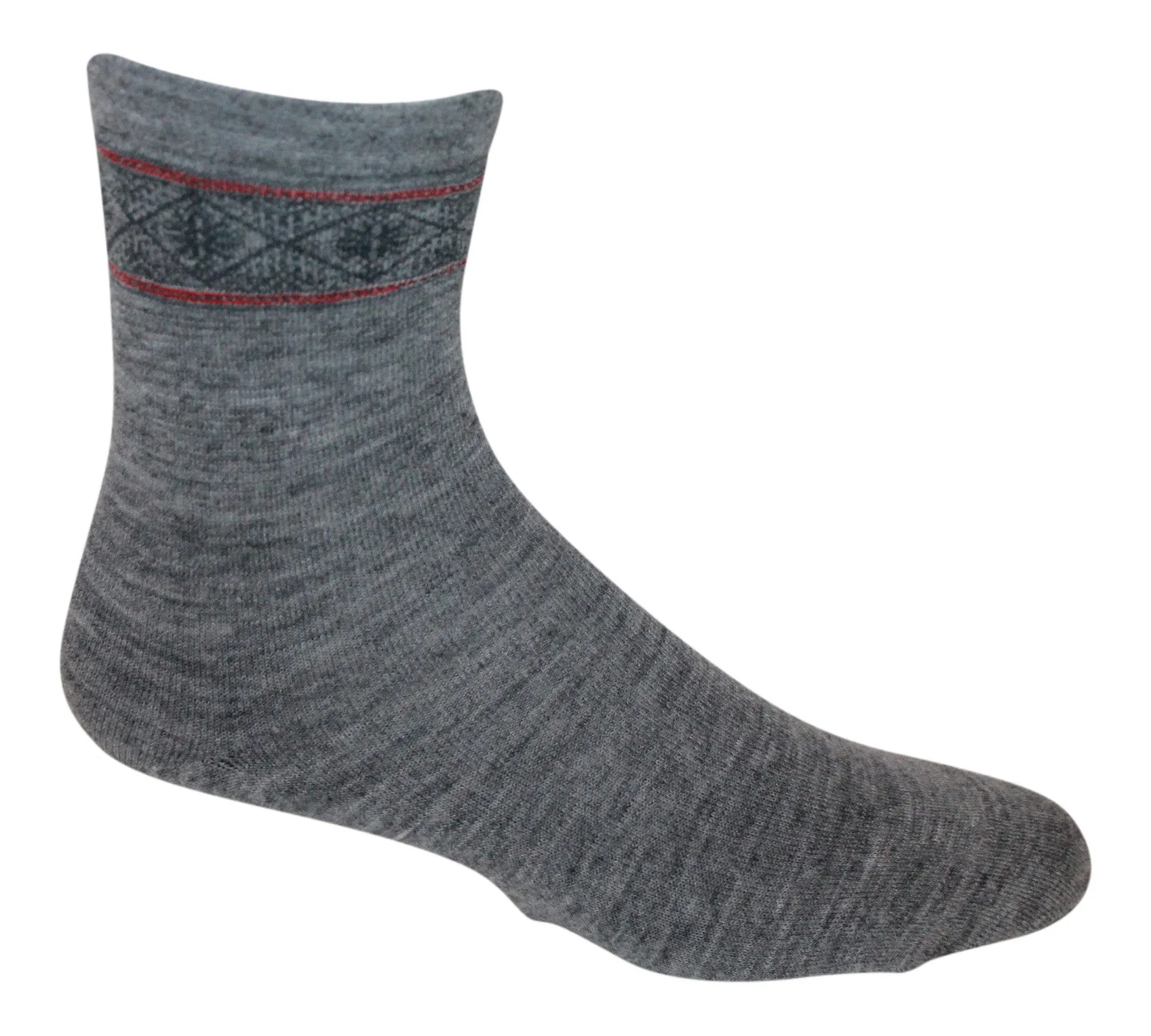 Women's Alpaca Thin Socks with Nordic Design