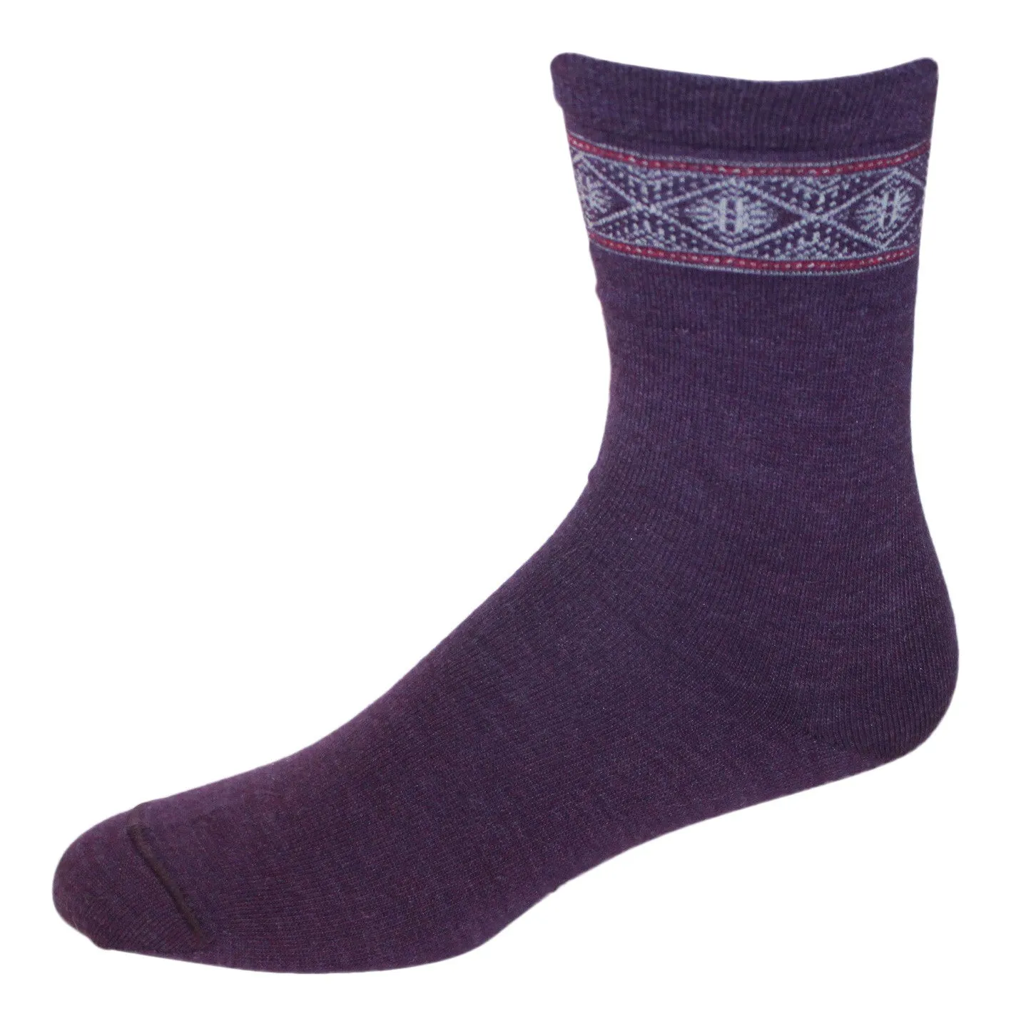 Women's Alpaca Thin Socks with Nordic Design