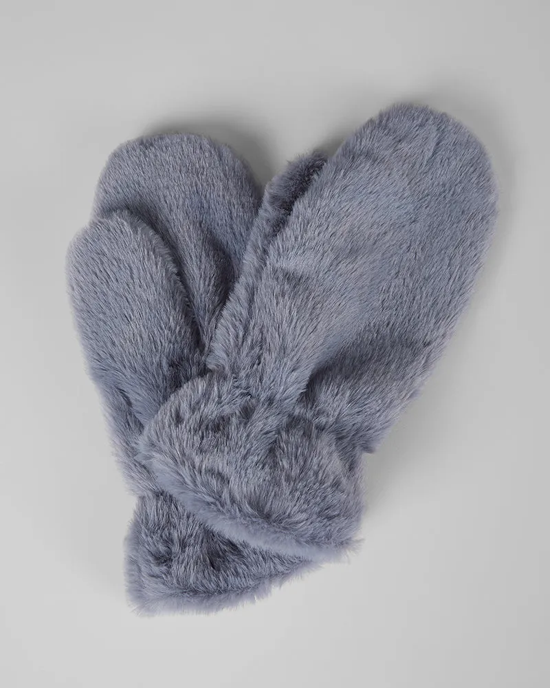 WOMEN'S PLUSH FUR MITTENS