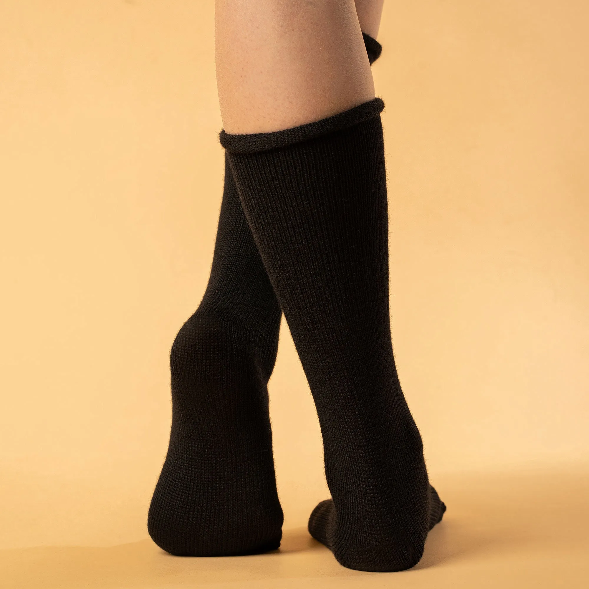 Women's Socks 2-Pack Black/Creamy beige