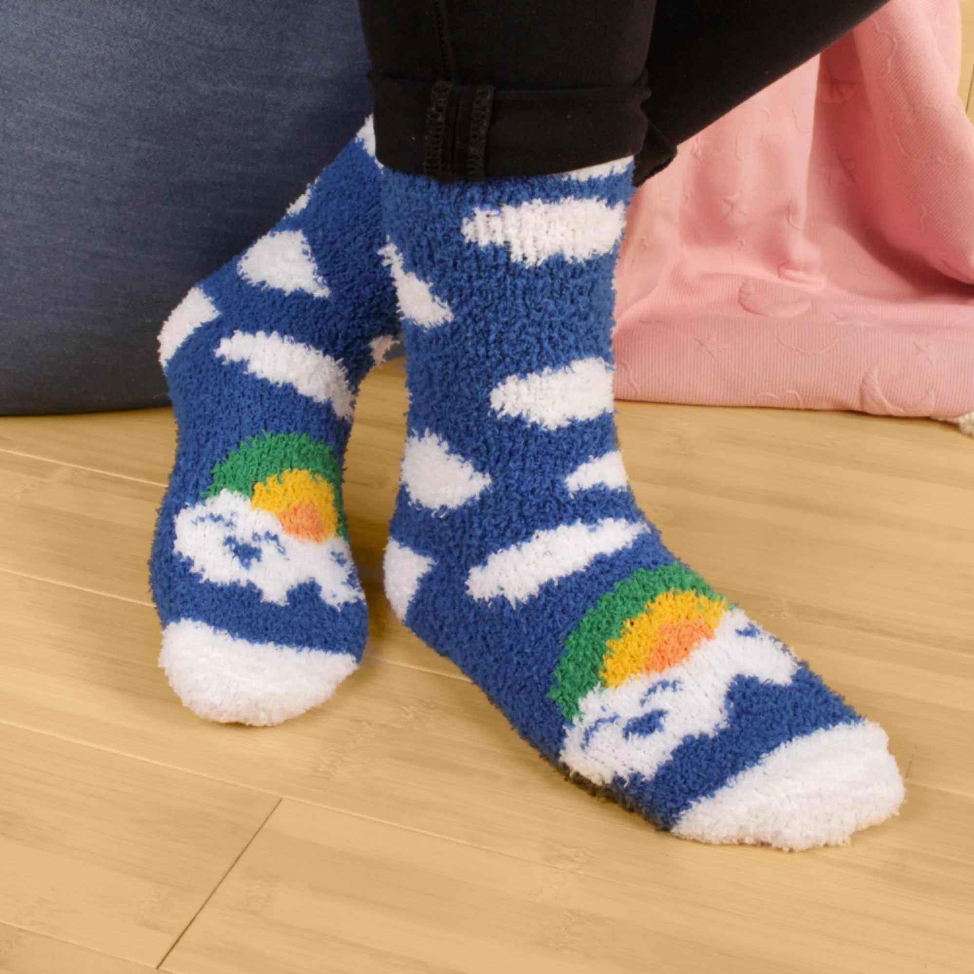 Women's Soft Warm Fuzzy Furry Cozy Unicorn Series Crew Socks, Assortments