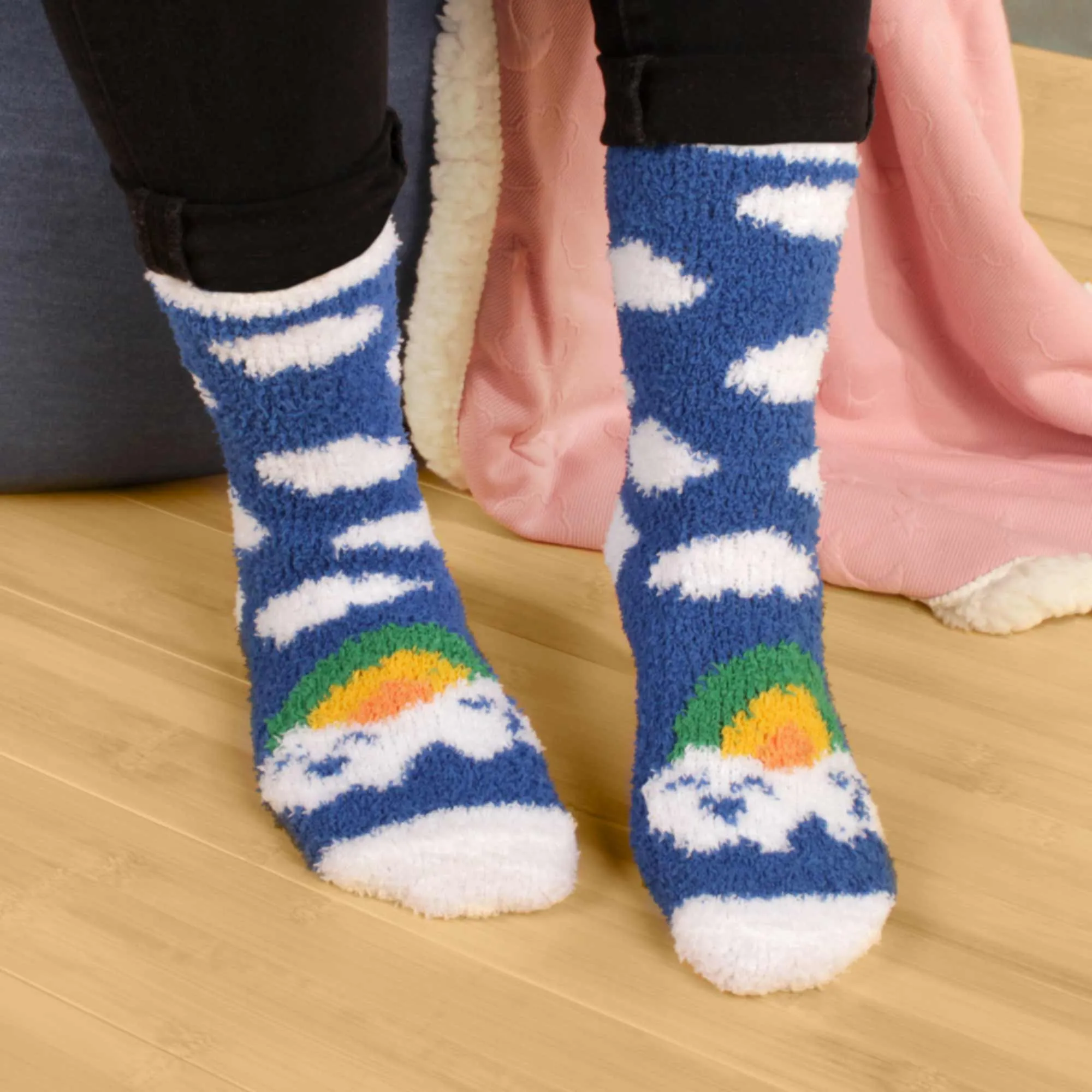 Women's Soft Warm Fuzzy Furry Cozy Unicorn Series Crew Socks, Assortments