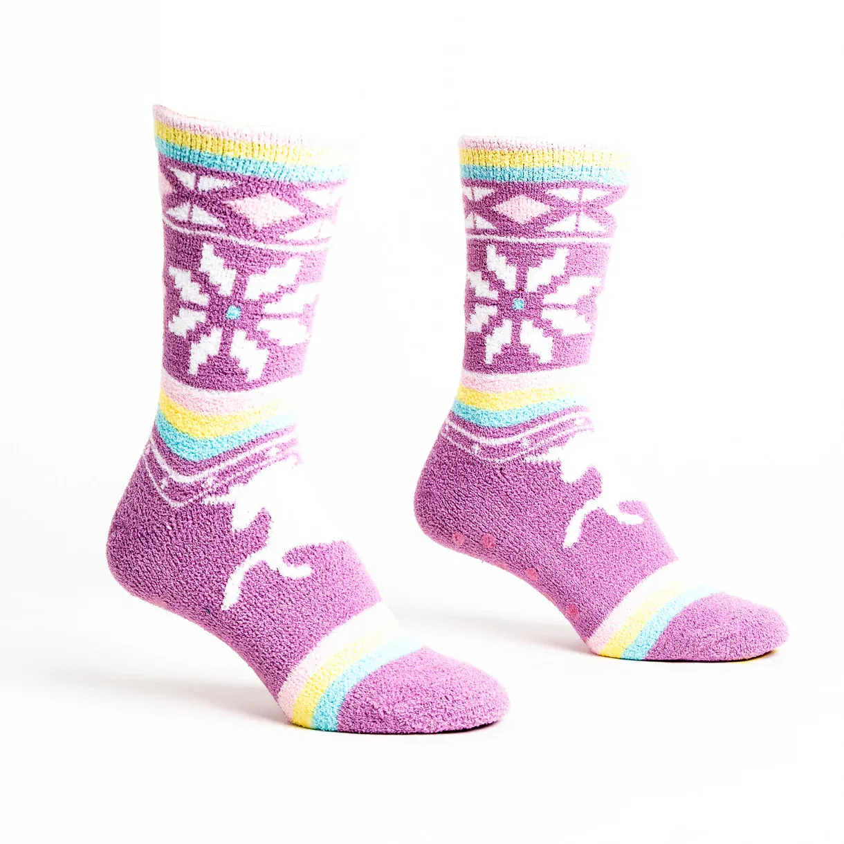 You Sweater Believe in Unicorns Women's Slipper Socks